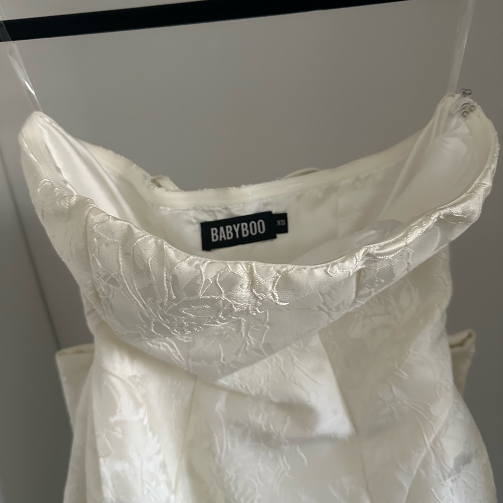Babyboo Elenora Ivory Floral Mini Dress - Picture 9 of 10